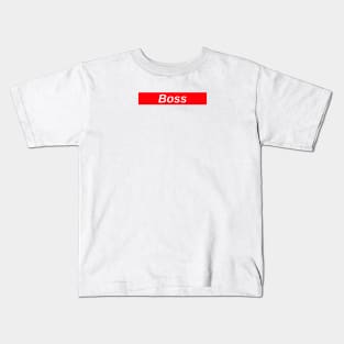 Boss // Red Box Logo Kids T-Shirt